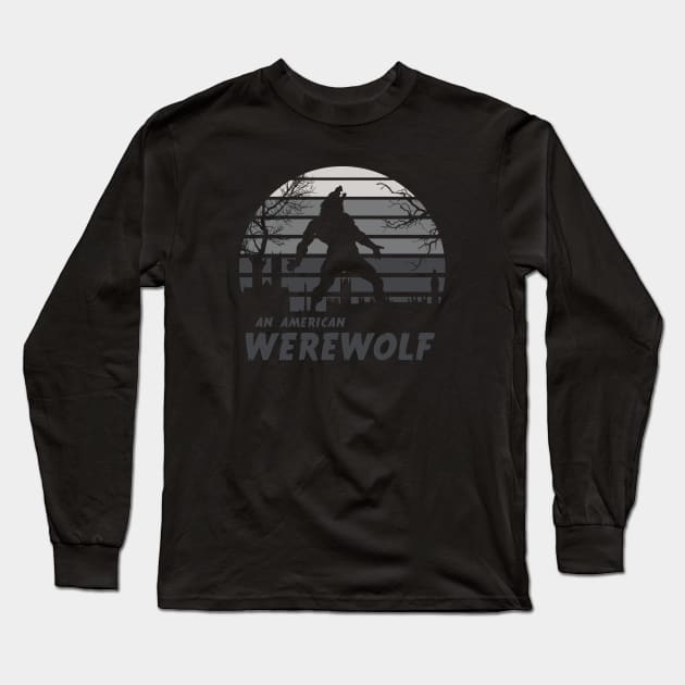 An American Werewolf Long Sleeve T-Shirt by manospd